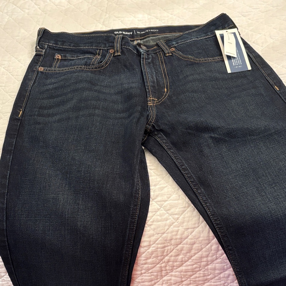 Old Navy Men's Dark Blue Slim Jeans